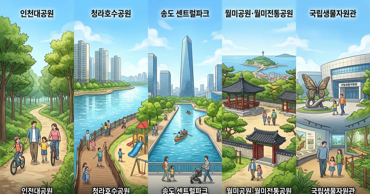 인천 대표 가족 나들이 장소 TOP 5 대표 이미지