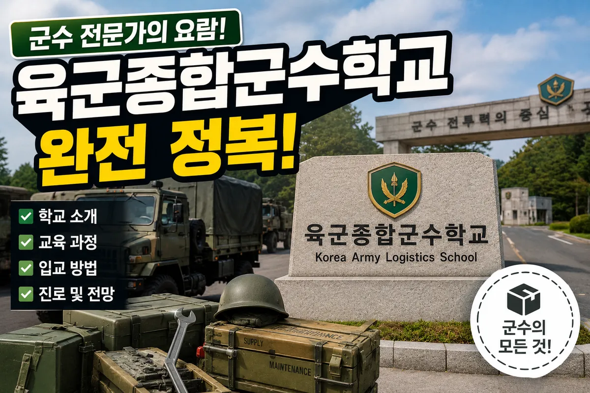육군 종합군수학교 후반기 교육 안내: 위치, 교육내용 및 자대배치 정보