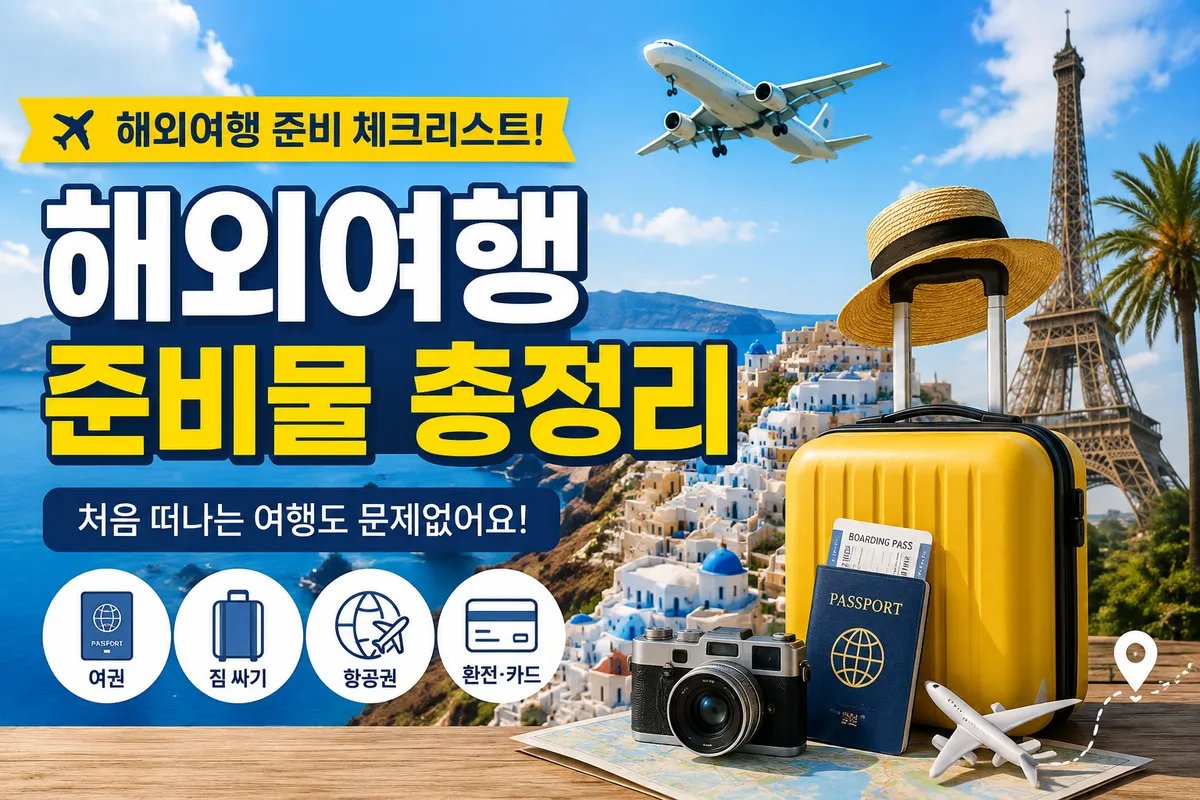 가족 해외 여행 준비하기: 실패 없는 호텔예약과 필수 여행준비물 체크리스트