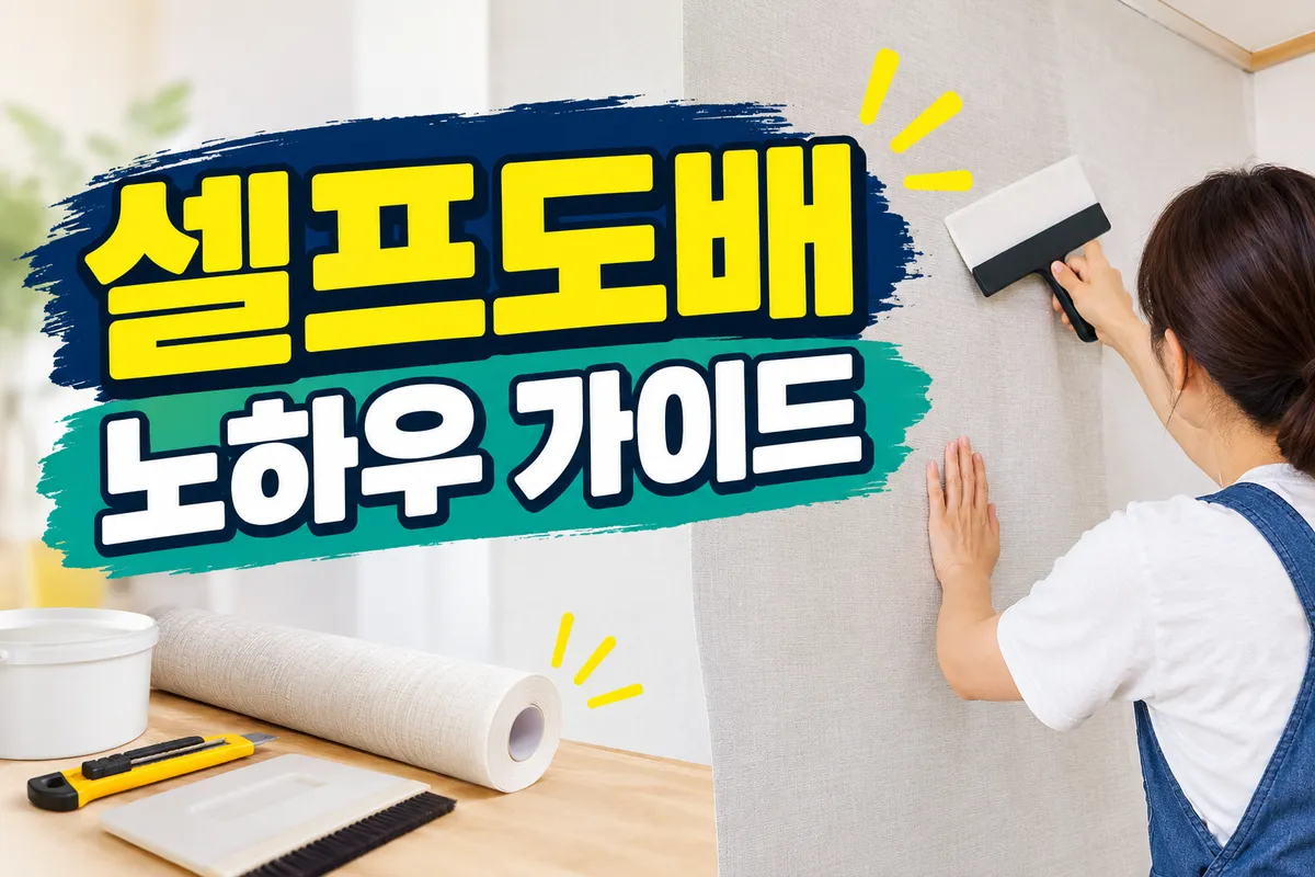 셀프도배 노하우 완벽 가이드: 실패 없는 벽지 선택부터 필수 부자재 활용법까지