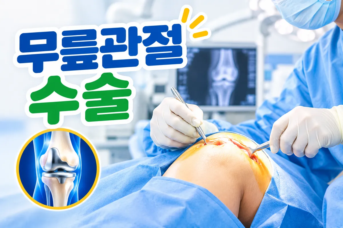 무릎관절 수술에 필요한 정보를 찾고 또 찾아보았어요.