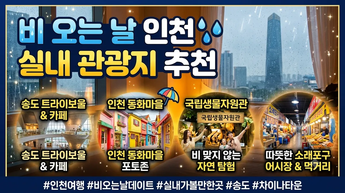 비 오는 날 인천 실내 관광지 추천 대표 이미지